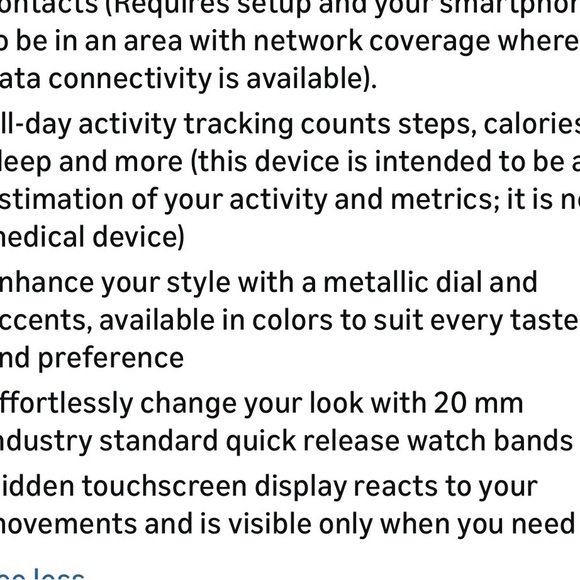 Garmin Vivomove Sport Hybrid Smartwatch in Cocoa - Picture 15 of 15